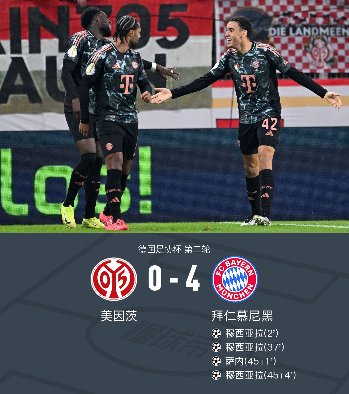 拜仁慕尼黑胜出，德甲豪门扩大领先优势